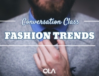 Clase de conversación sobre la moda