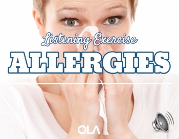 Ejercicio de listening sobre las alergias Ejercicio de listening sobre las alergias