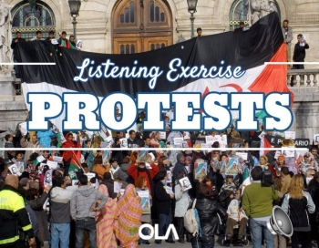 Protests listening exercise Protests listening exercise