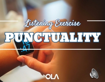 Punctuality listening exercise Punctuality listening exercise