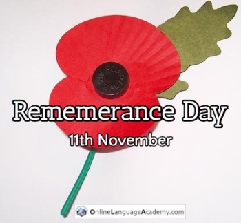 In England the poppy is used to remember those who died fighting for their country. In England the poppy is used to remember those who died fighting for their country.