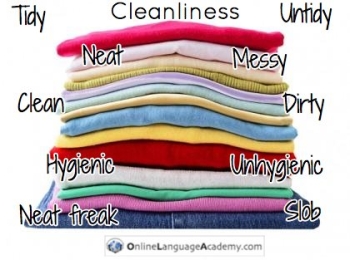 Vocabulary about cleanliness in English Vocabulary about cleanliness in English