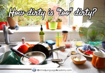 Dirty dishes in the kitchen sink Dirty dishes in the kitchen sink