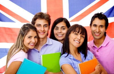 Students preparing IELTS exam